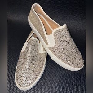 INC rhinestone sneakers women size 8